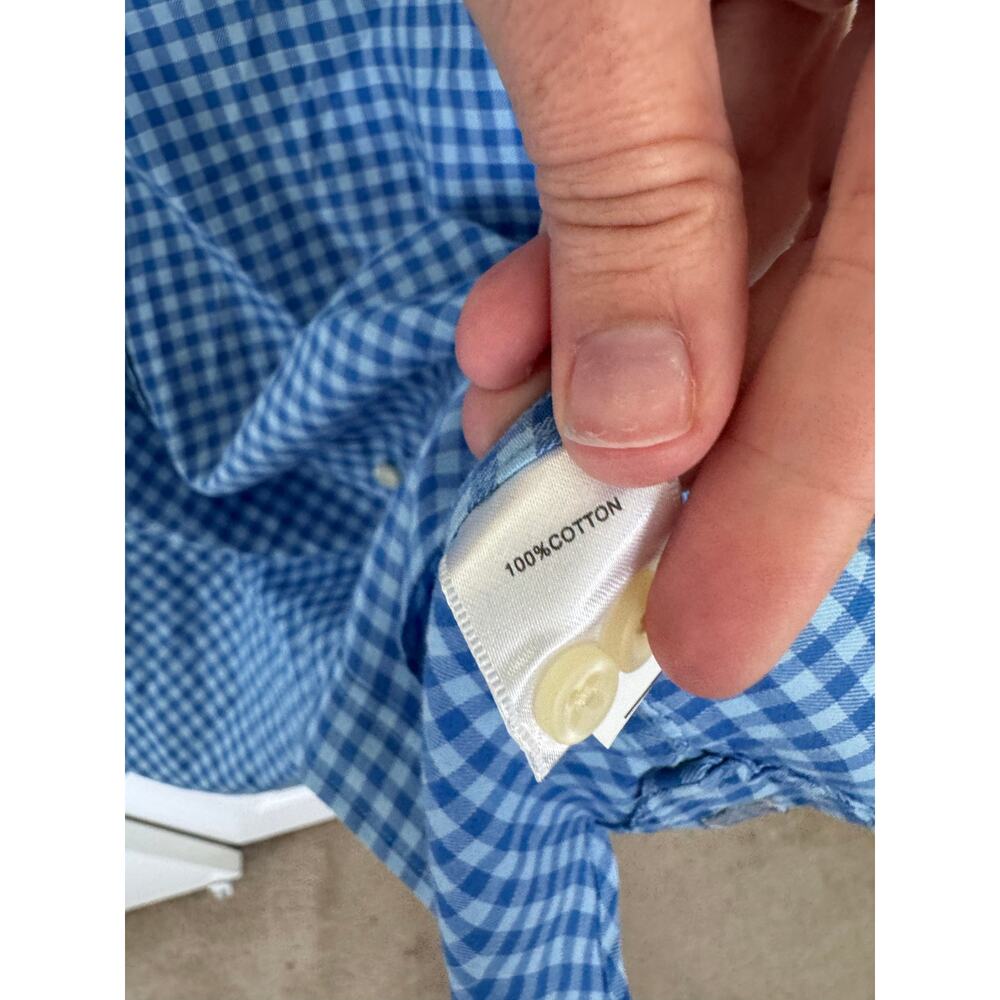 Peter Millar Performance Button Down Checkered Sh… - image 3